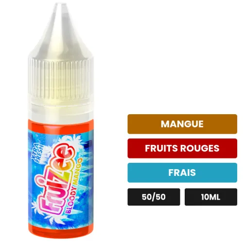 E-liquide Bloody Mango d'Eliquid France, 10 ml, saveurs mangue, fruits rouges et frais.
