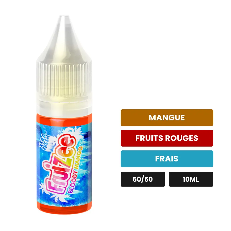 E-liquide Bloody Mango d'Eliquid France, 10 ml, saveurs mangue, fruits rouges et frais.