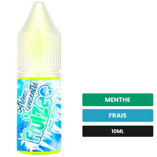 Arome concentre Icee Mint d'Eliquid France, 10 ml, saveurs menthe et frais, sans nicotine — arôme à diluer de nicotine.