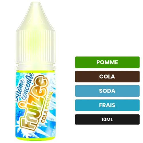Arome concentre Cola Pomme d'Eliquid France, 10 ml, saveurs pomme, cola, soda et 1 autre, sans nicotine — arôme à diluer de.