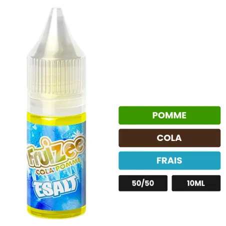 E-liquide Cola Pomme d'Eliquid France, 10 ml, saveurs pomme, cola et frais.