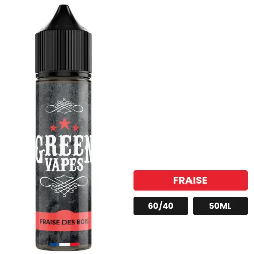 E-liquide Fraise des Bois d'Eliquid France, 50 ml, saveur fraise.