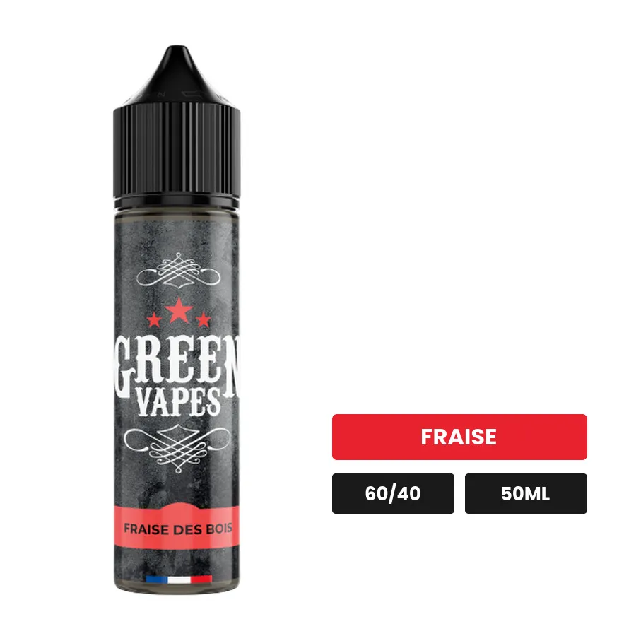E-liquide Fraise des Bois d'Eliquid France, 50 ml, saveur fraise.