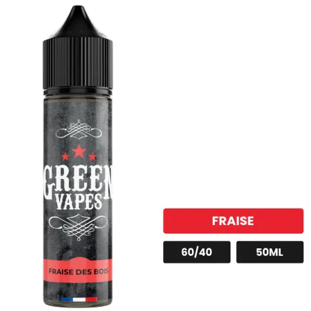 E-liquide Fraise des Bois d'Eliquid France, 50 ml, saveur fraise.