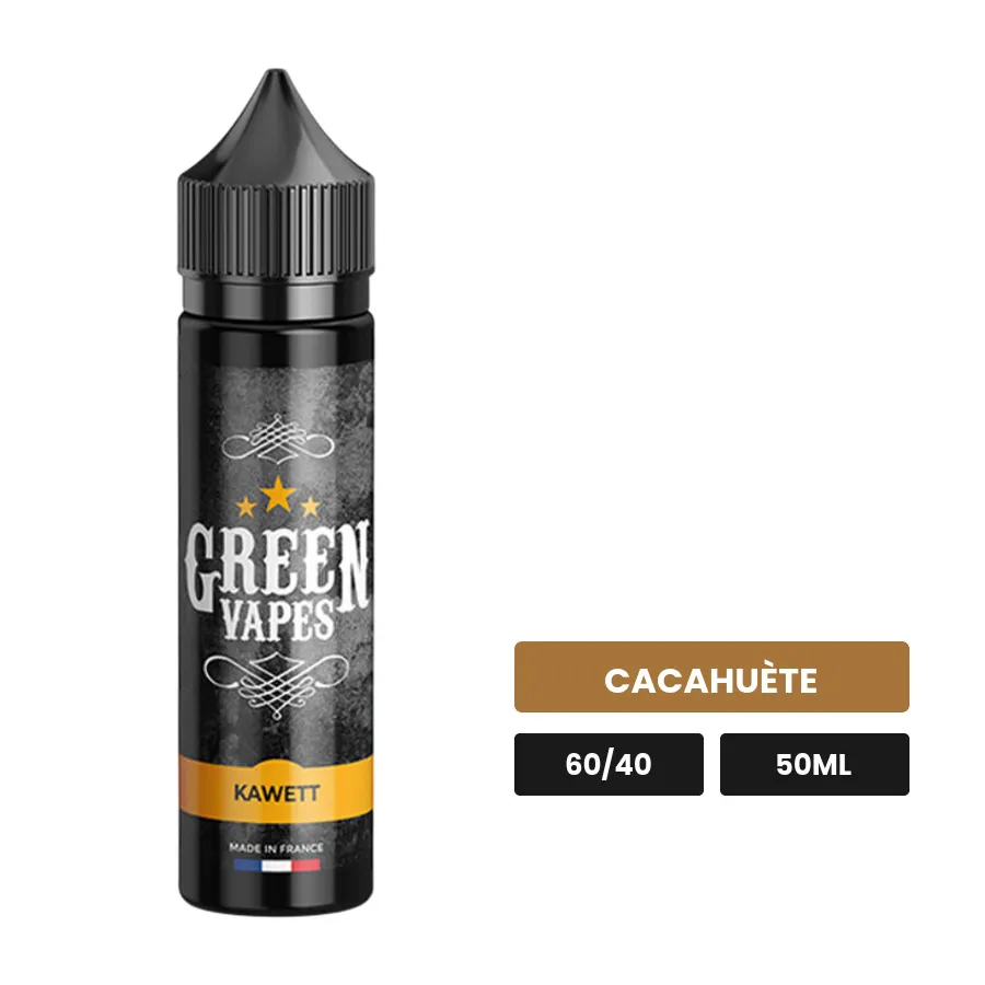 E-liquide Kawett d'Eliquid France, 50 ml, saveur cacahuète.