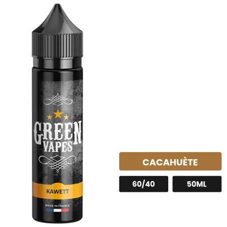 E-liquide Kawett d'Eliquid France, 50 ml, saveur cacahuète.