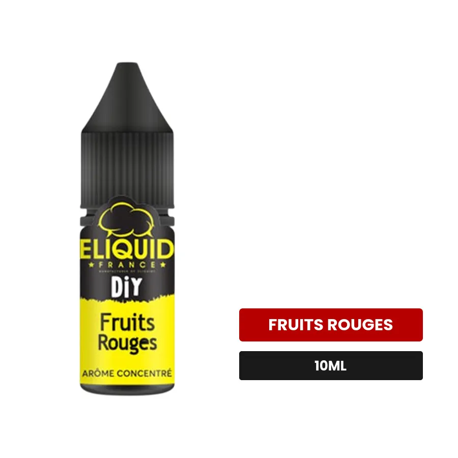Arome concentre Fruits Rouges d'Eliquid France, 10 ml, saveur fruits rouges.