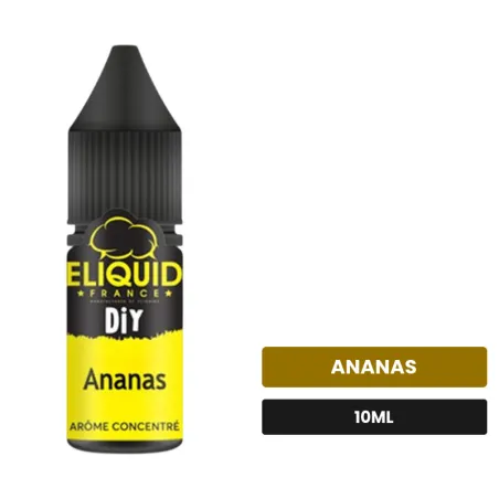 Arome concentre Ananas d'Eliquid France, 10 ml, saveur ananas.