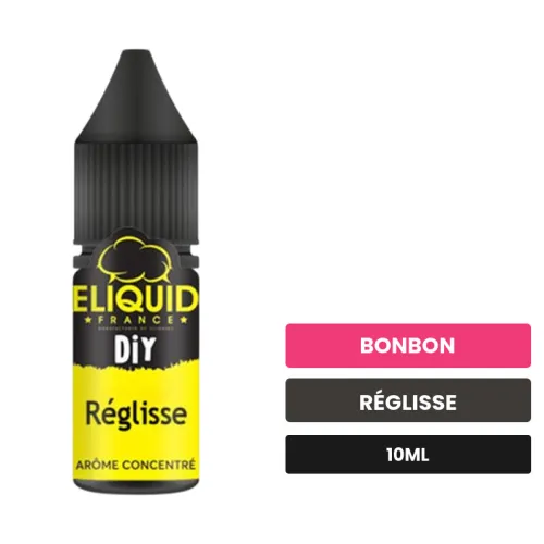 Arome concentre Réglisse d'Eliquid France, 10 ml, saveurs bonbon et réglisse.