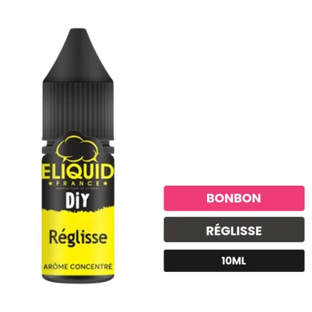 Arome concentre Réglisse d'Eliquid France, 10 ml, saveurs bonbon et réglisse.