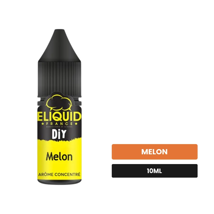 Arome concentre Melon d'Eliquid France, 10 ml, saveur melon.