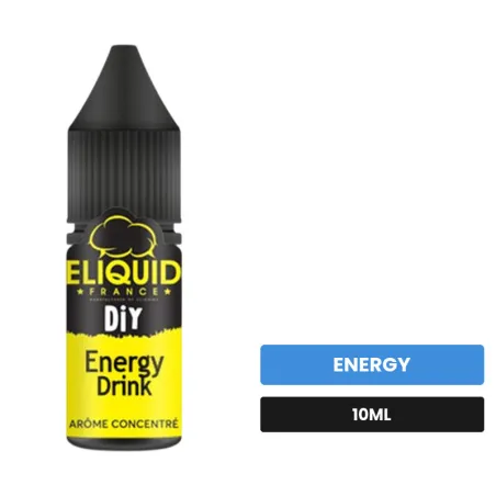 Arome concentre Energy Drink d'Eliquid France, 10 ml, saveur energy.