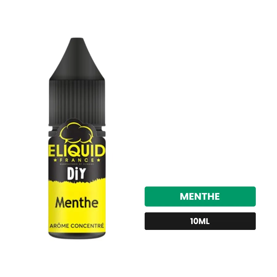 Arome concentre Menthe d'Eliquid France, 10 ml, saveur menthe.