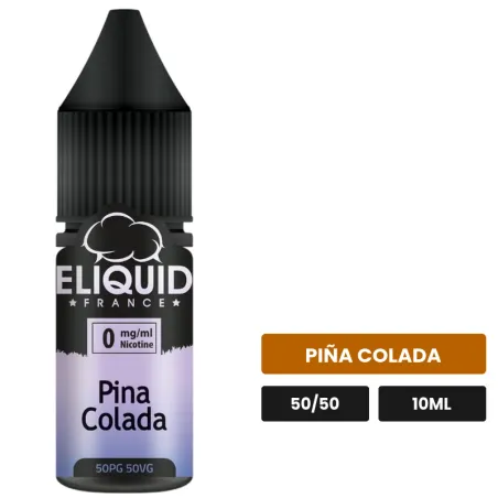 E-liquide Pina Colada d'Eliquid France, 10 ml, saveur piña colada.