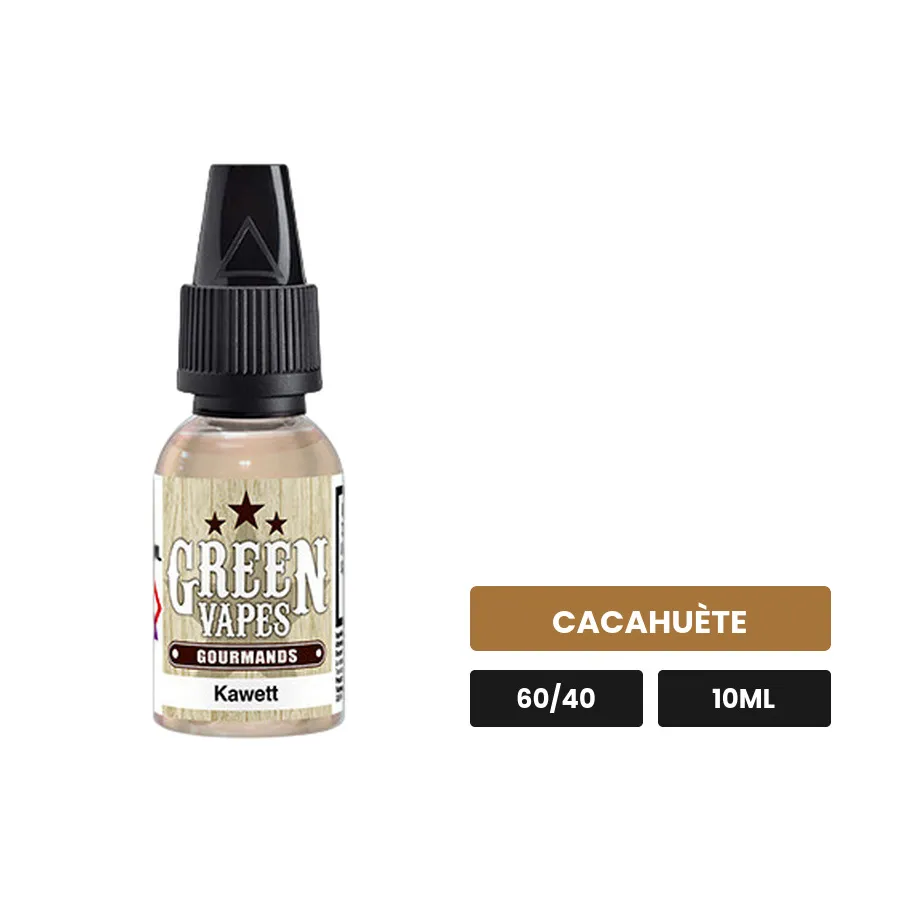 E-liquide Kawett d'Eliquid France, 10 ml, saveur cacahuète.