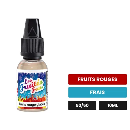 E-liquide Fruits Rouges Glacés d'Eliquid France, 10 ml, saveurs fruits rouges et frais.