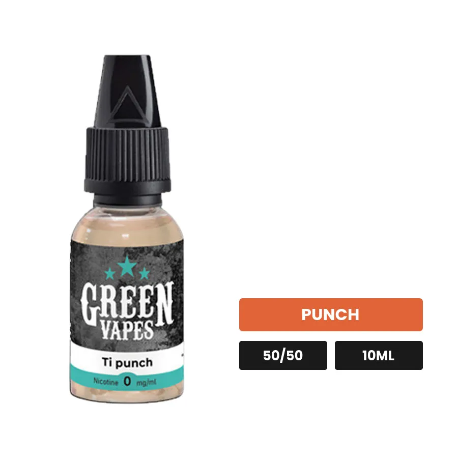 E-liquide Ti Punch d'Eliquid France, 10 ml, saveur punch.