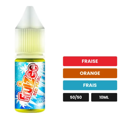 E-liquide Red Pearl d'Eliquid France, 10 ml, saveurs fraise, orange et frais.