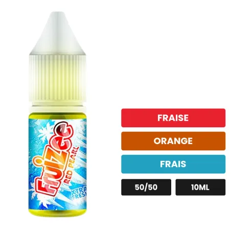 E-liquide Red Pearl d'Eliquid France, 10 ml, saveurs fraise, orange et frais.