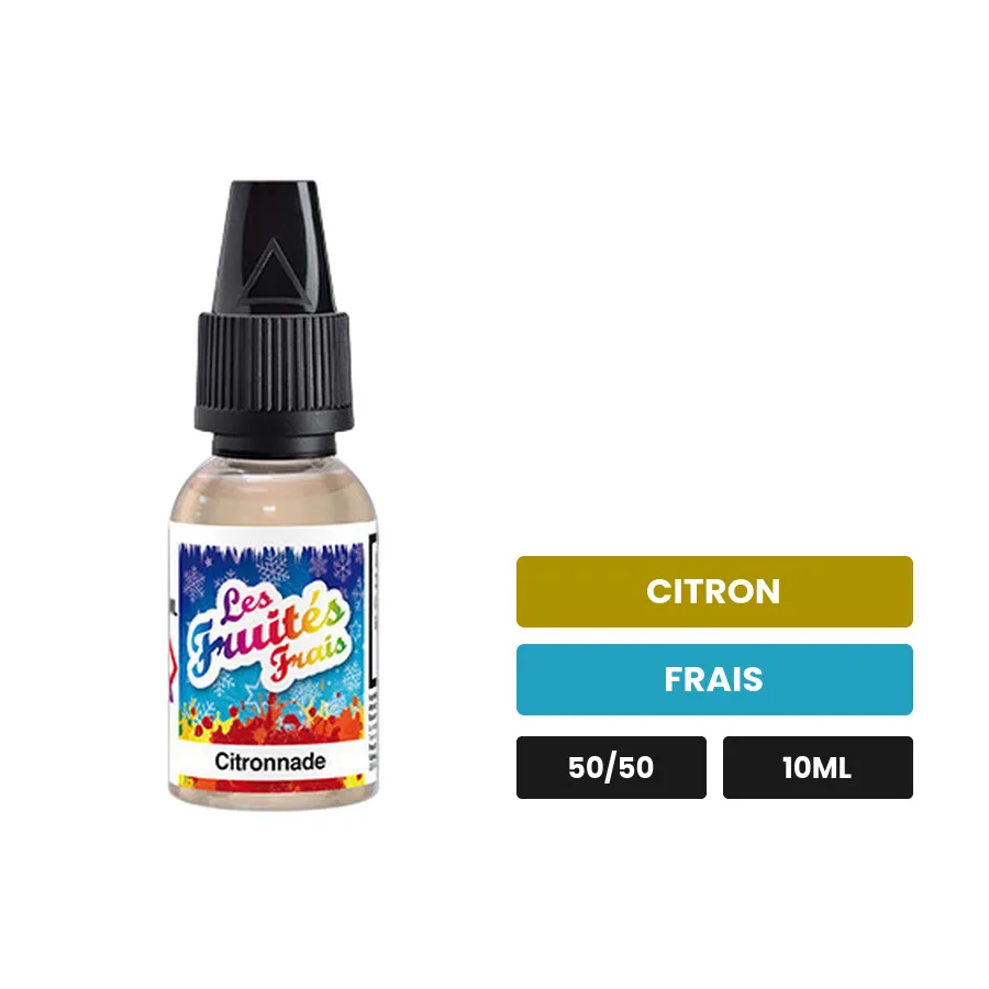 E-liquide Citronnade d'Eliquid France, 10 ml, saveurs citron et frais.