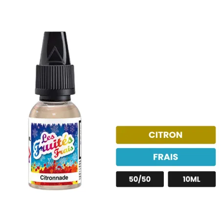 E-liquide Citronnade d'Eliquid France, 10 ml, saveurs citron et frais.