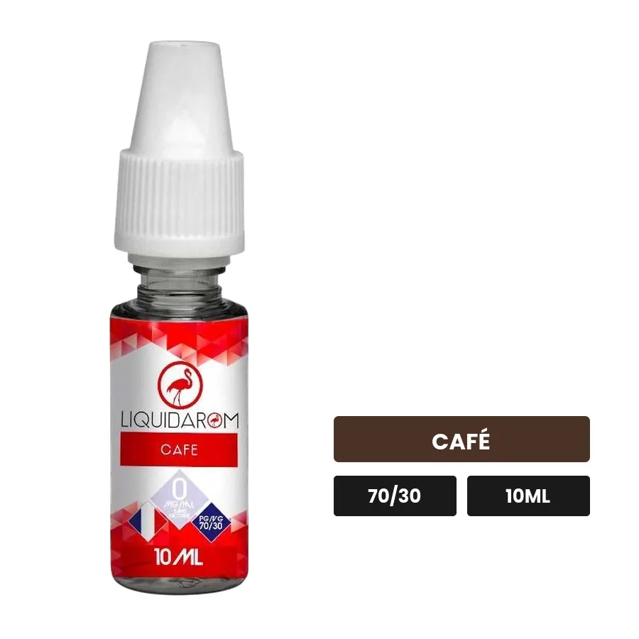E-liquide Café de Liquidarom, 10 ml, saveur café.
