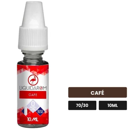 E-liquide Café de Liquidarom, 10 ml, saveur café.