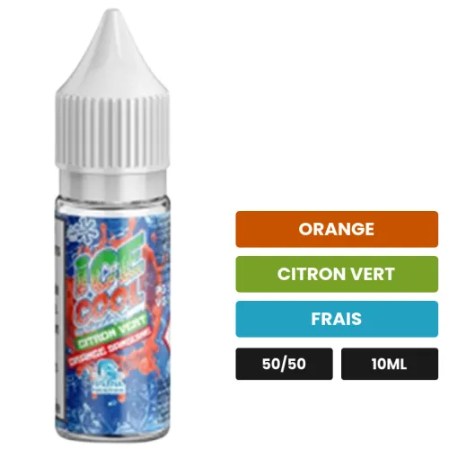 E-liquide Citron Vert Orange Sanguine de Liquidarom, 10 ml, saveurs orange, citron vert et frais.
