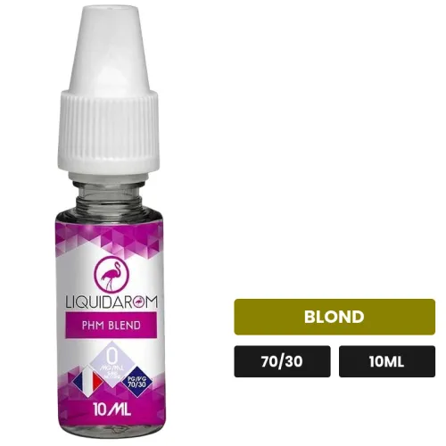 E-liquide PHM Blend de Liquidarom, 10 ml, saveur blond.