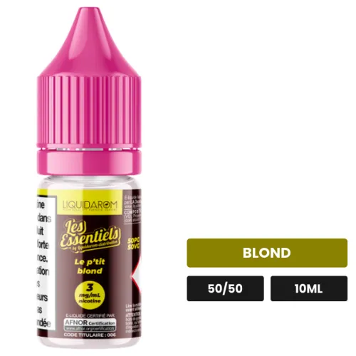 E-liquide Le P'tit Blond de Liquidarom, 10 ml, saveur blond.