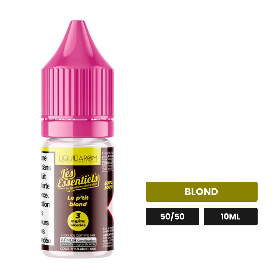 E-liquide Le P'tit Blond de Liquidarom, 10 ml, saveur blond.