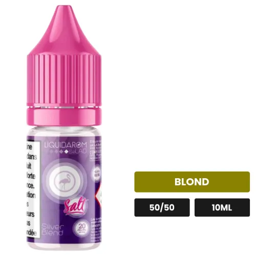E-liquide Silver Blend de Liquidarom, 10 ml, saveur blond.