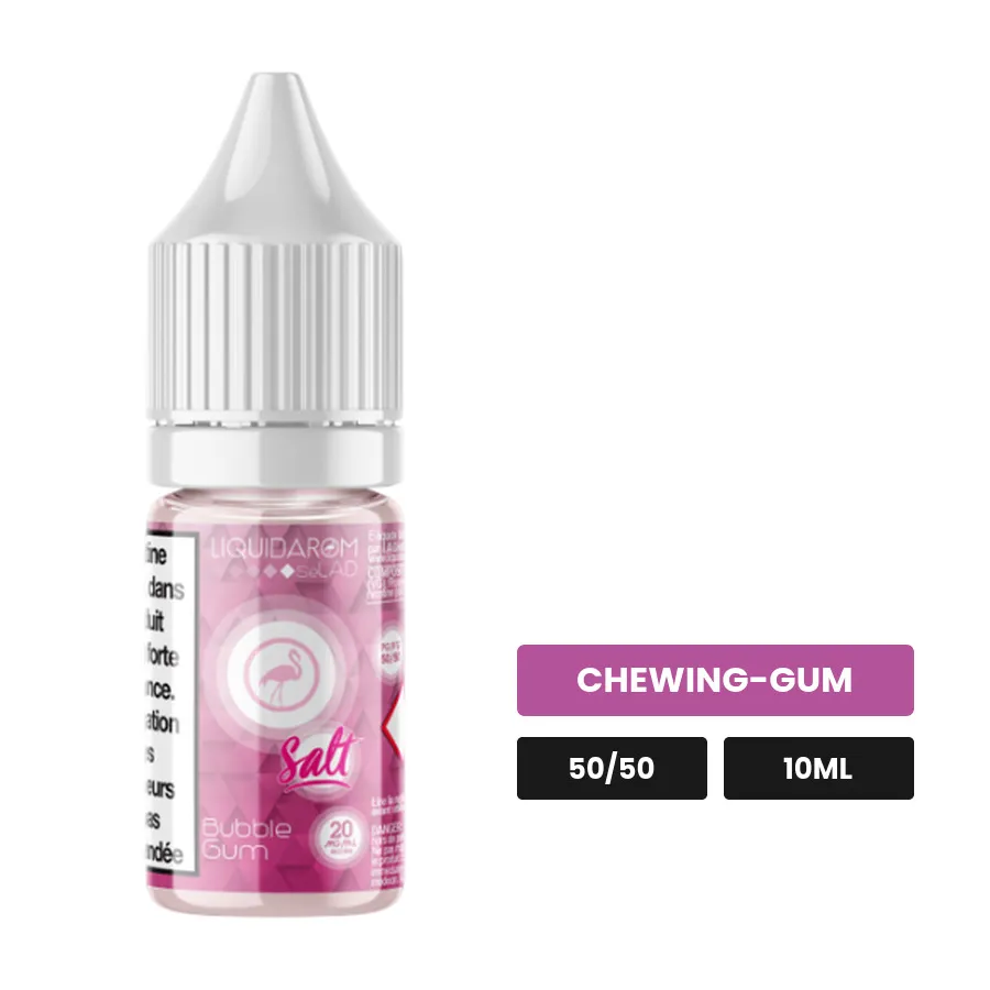 E-liquide Bubble Gum de Liquidarom, 10 ml, saveur chewing-gum.
