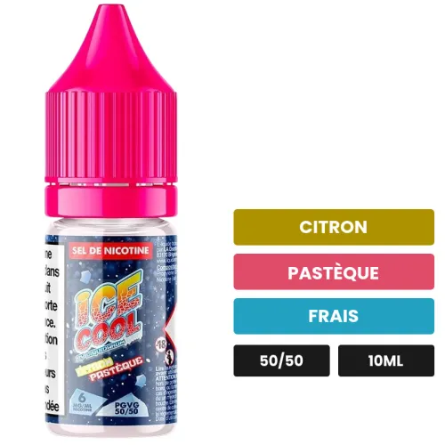 E-liquide Citron Pastèque de Liquidarom, 10 ml, saveurs citron, pastèque et frais, 6 mg de nicotine.