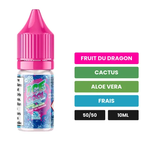 E-liquide Cactus Aloe Vera Fruit du Dragon de Liquidarom, 10 ml, saveurs fruit du dragon, cactus, aloe vera et 1 autre.