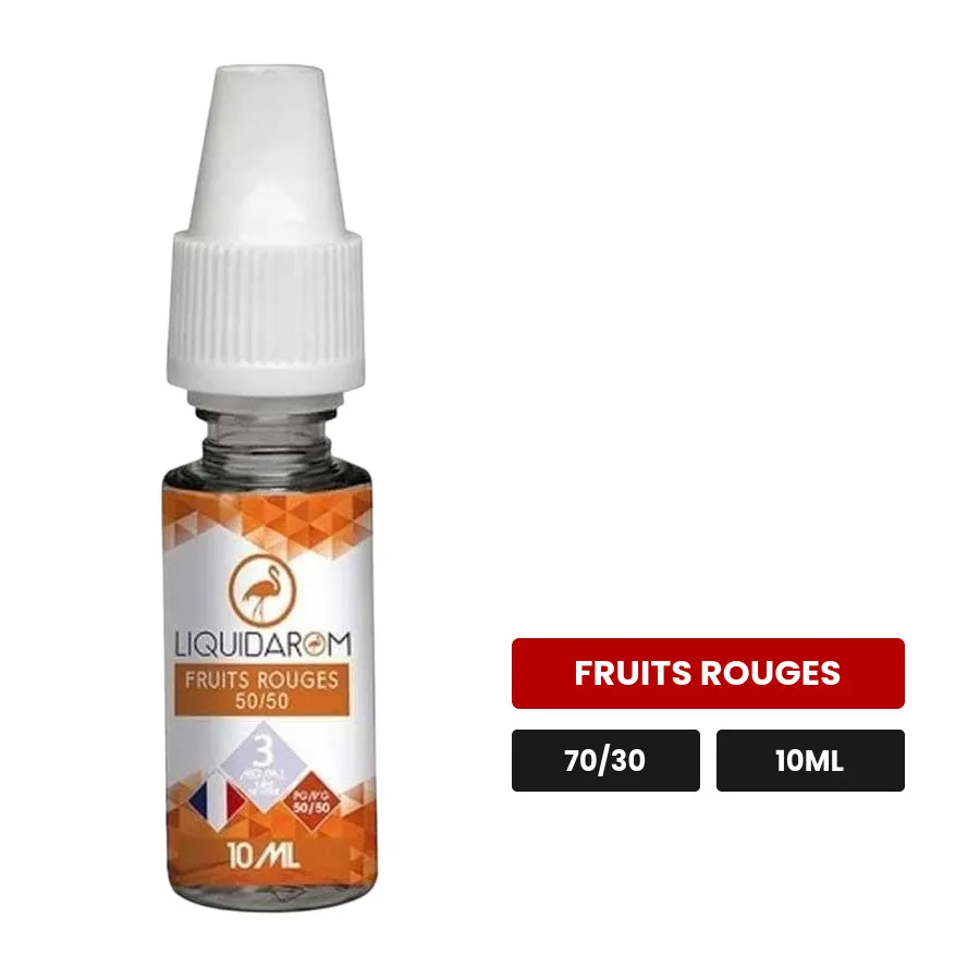 E-liquide Fruits Rouges de Liquidarom, 10 ml, saveur fruits rouges.
