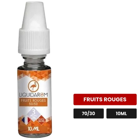 E-liquide Fruits Rouges de Liquidarom, 10 ml, saveur fruits rouges.