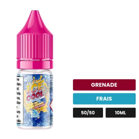 E-liquide Fruit du Soleil Levant Grenade de Liquidarom, 10 ml, saveurs grenade et frais.