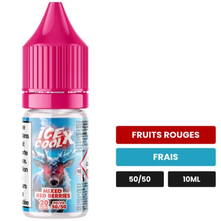 E-liquide Mixed Red Berries de Liquidarom, 10 ml, saveurs fruits rouges et frais, 20 mg de nicotine.