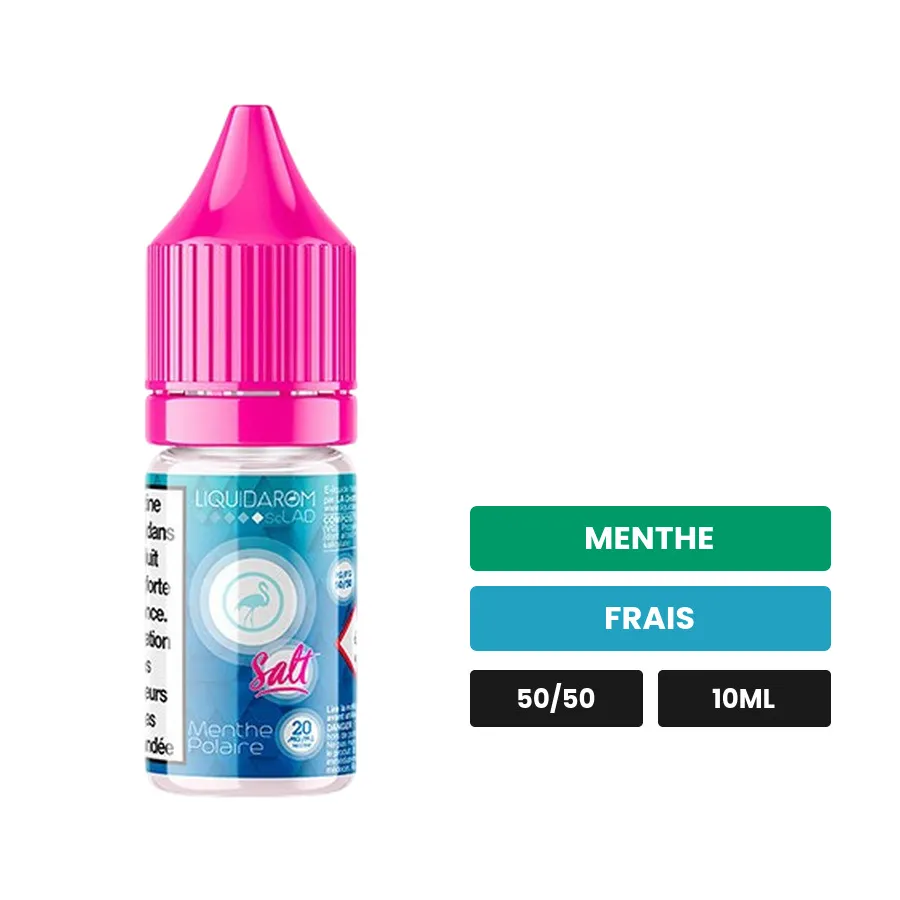 E-liquide Menthe Polaire de Liquidarom, 10 ml, saveurs menthe et frais.