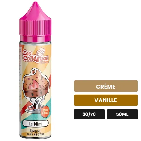 E-liquide La Mimi de Liquidarom, 50 ml, saveurs crème et vanille.