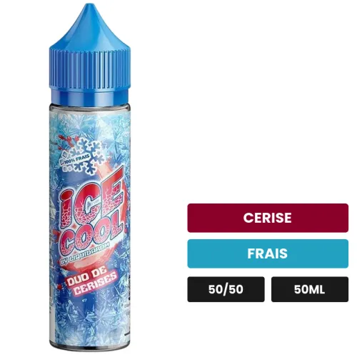 E-liquide Duo de Cerises de Liquidarom, 50 ml, saveurs cerise et frais.