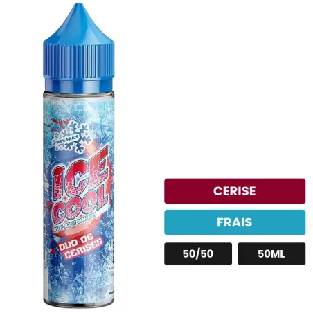 E-liquide Duo de Cerises de Liquidarom, 50 ml, saveurs cerise et frais.