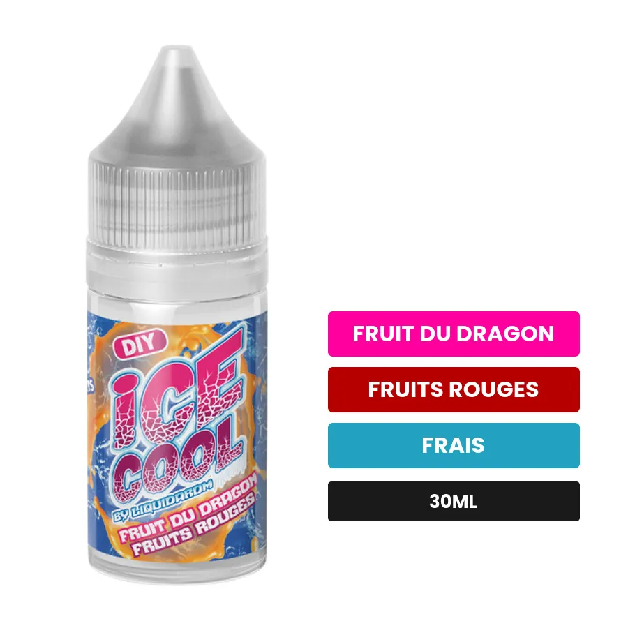 Arome concentre Fruit du Dragon Fruits Rouges de Liquidarom, 30 ml, saveurs fruit du dragon, fruits rouges et frais.