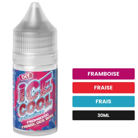 Arome concentre Framboise Fraise des Bois de Liquidarom, 30 ml, saveurs framboise, fraise et frais.