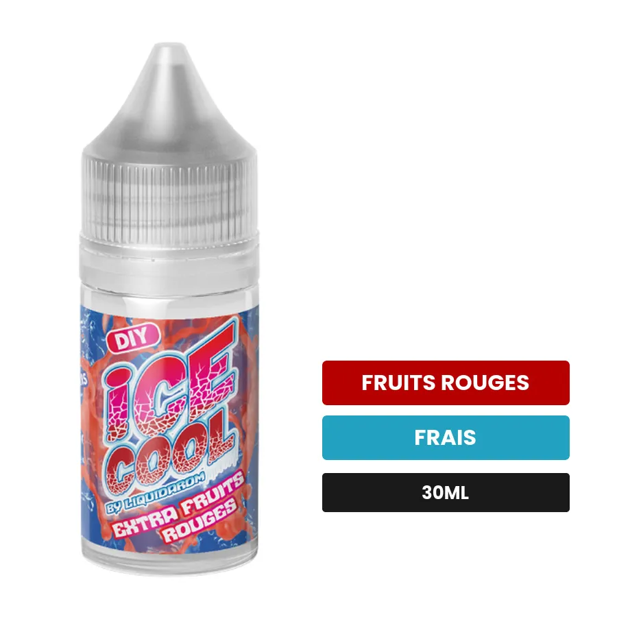 Arome concentre Extra Fruits Rouges de Liquidarom, 30 ml, saveurs fruits rouges et frais.