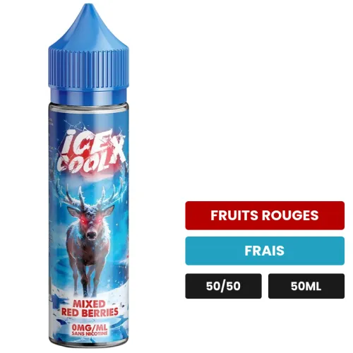 E-liquide Mixed Red Berries de Liquidarom, 50 ml, saveurs fruits rouges et frais.
