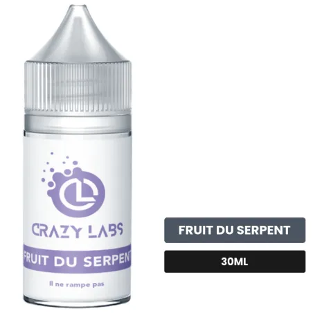 Arome concentre Fruit du Serpent de Crazy Labs, 30 ml, saveur fruit du serpent, sans nicotine — arôme à diluer de nicotine.
