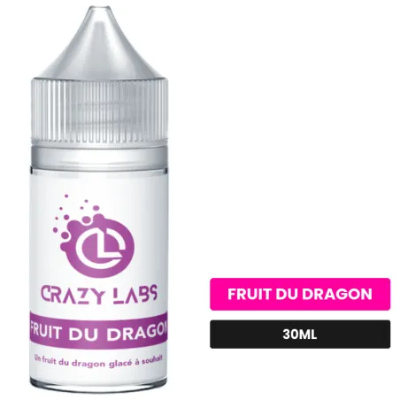 Arome concentre Fruit du Dragon de Crazy Labs, 30 ml, saveur fruit du dragon, sans nicotine — arôme à diluer de nicotine.