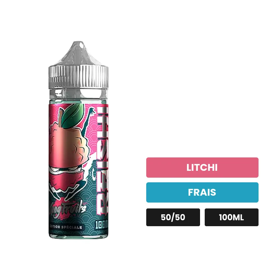 E-liquide Reishi de Cloud Vapor, 100 ml, saveurs litchi et frais.